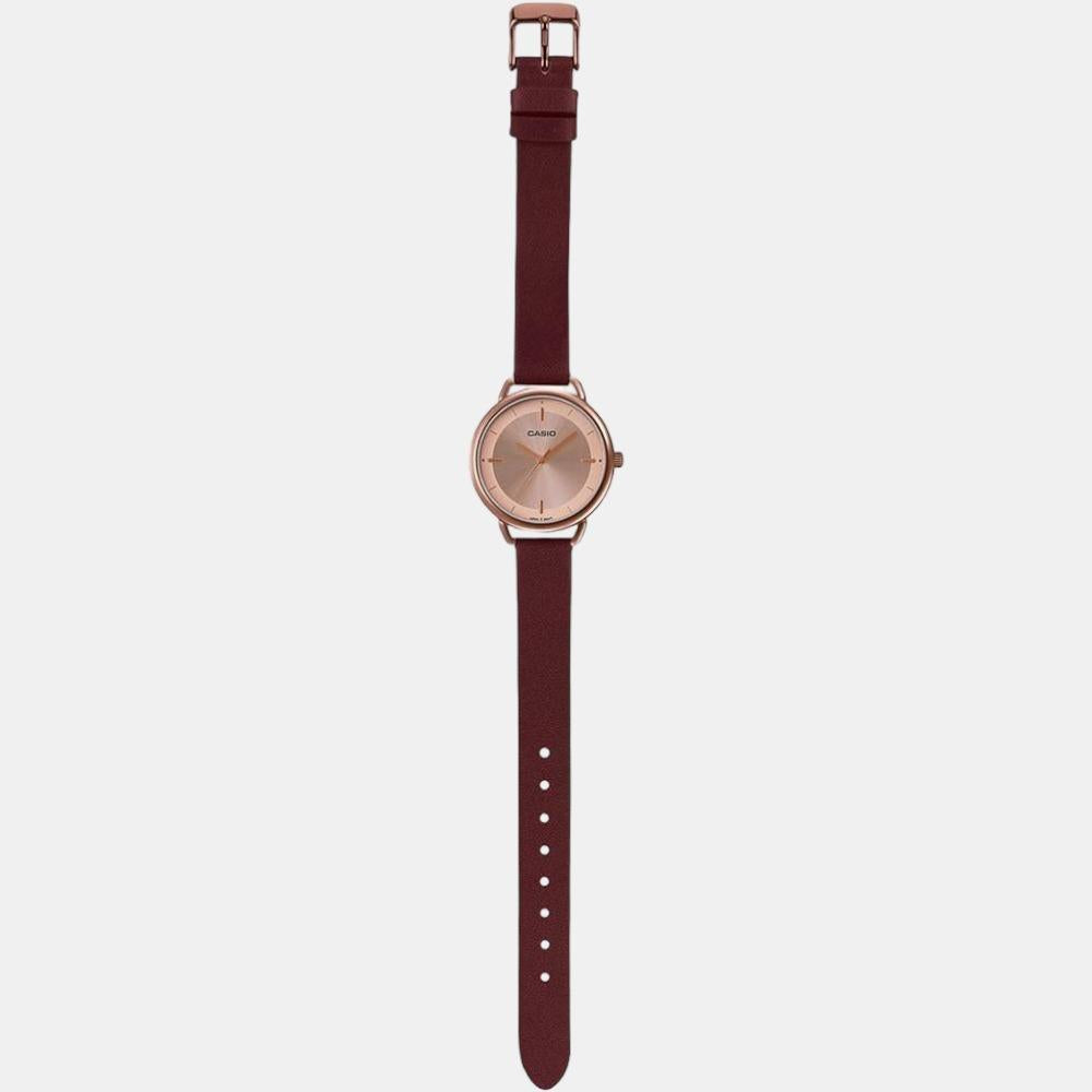Casio Leather Rose Gold watch