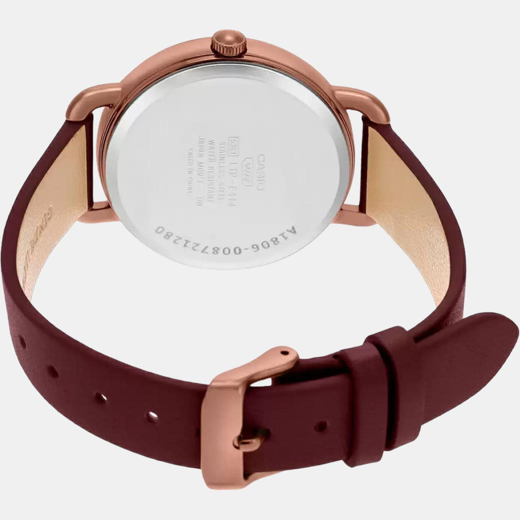 Casio Leather Rose Gold watch