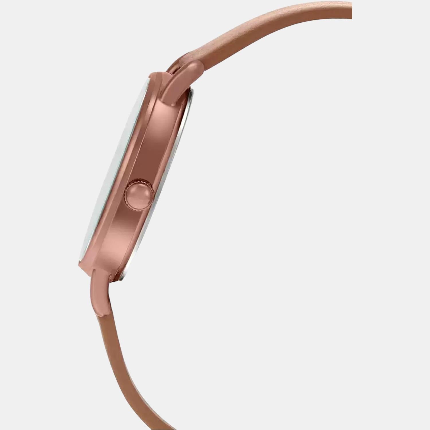 Casio Women Round Rose Gold watch