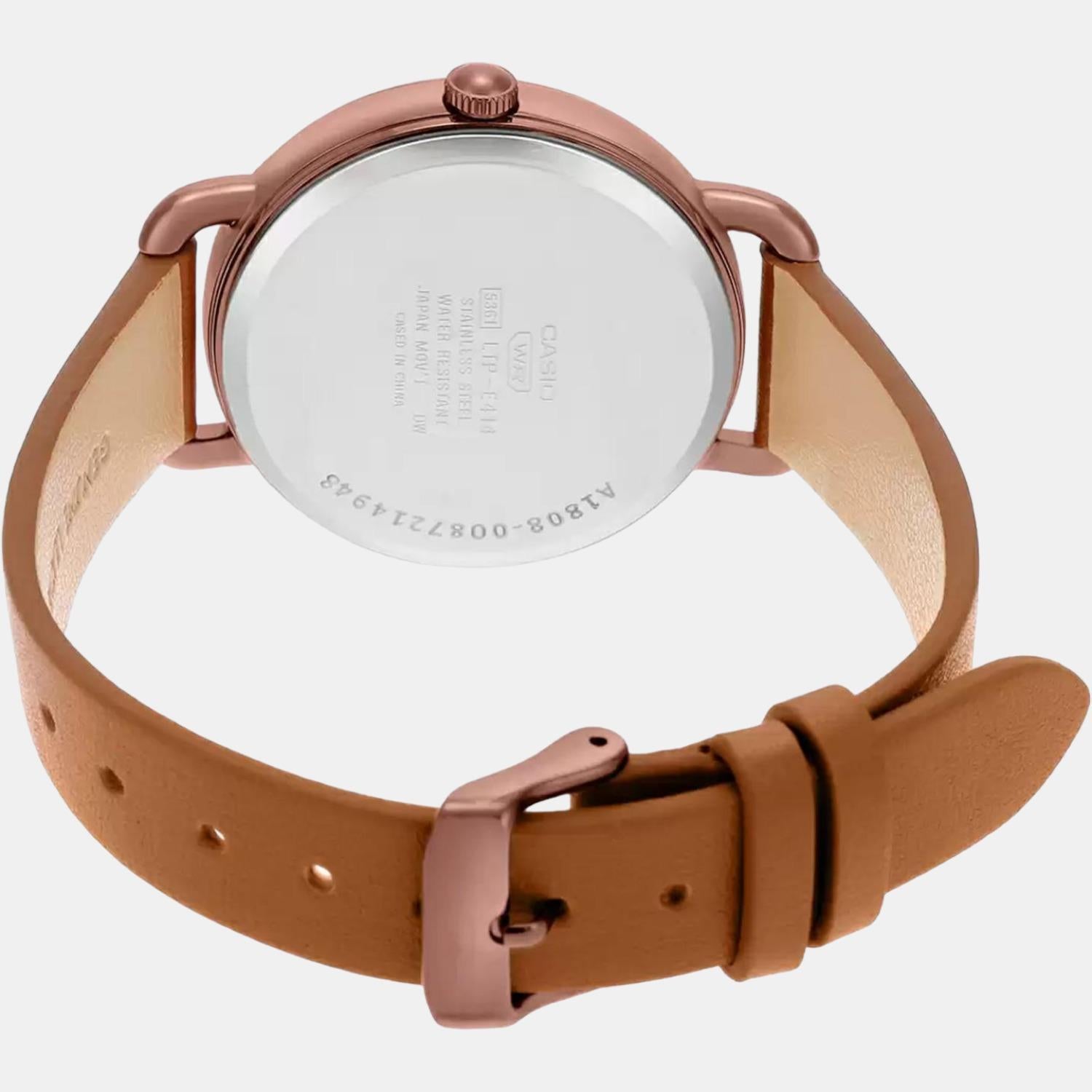 Casio Leather Rose Gold watch