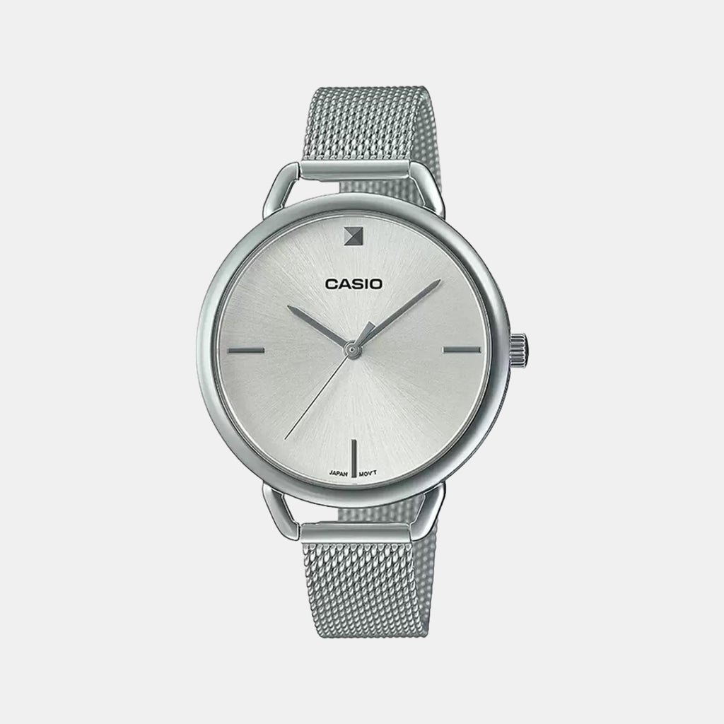 Casio Round Silver Analog watch