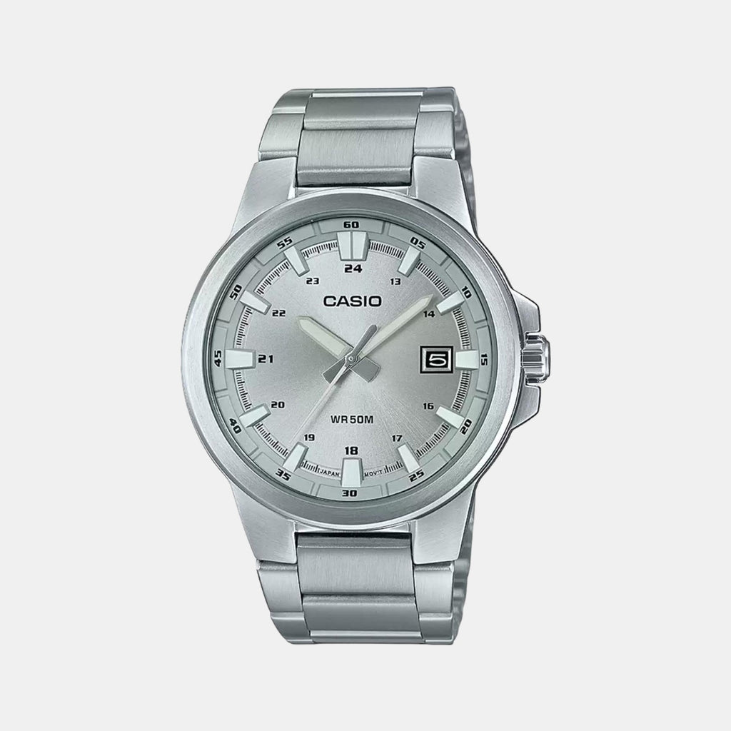 Casio Round Silver Analog watch