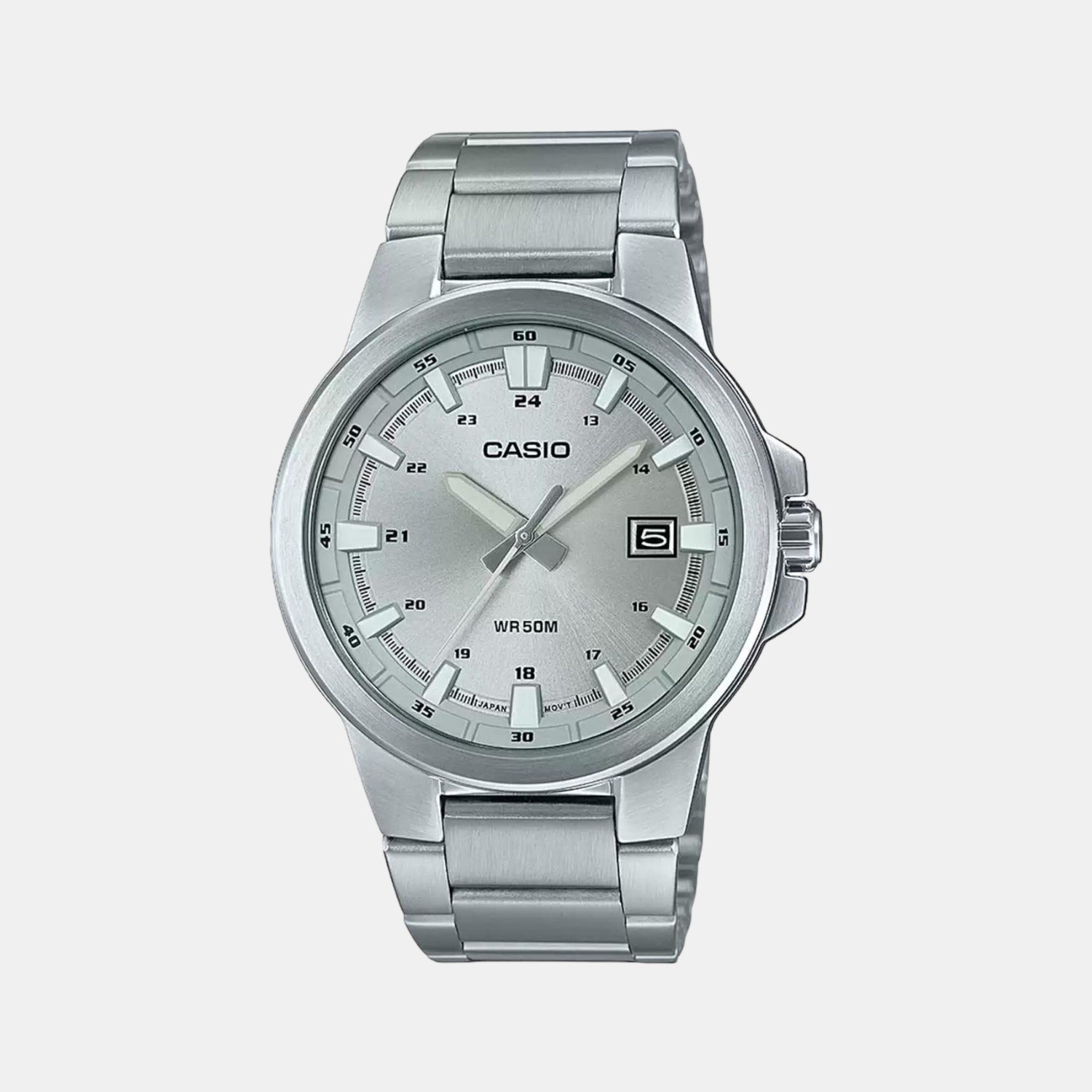 Casio Round Silver Analog watch