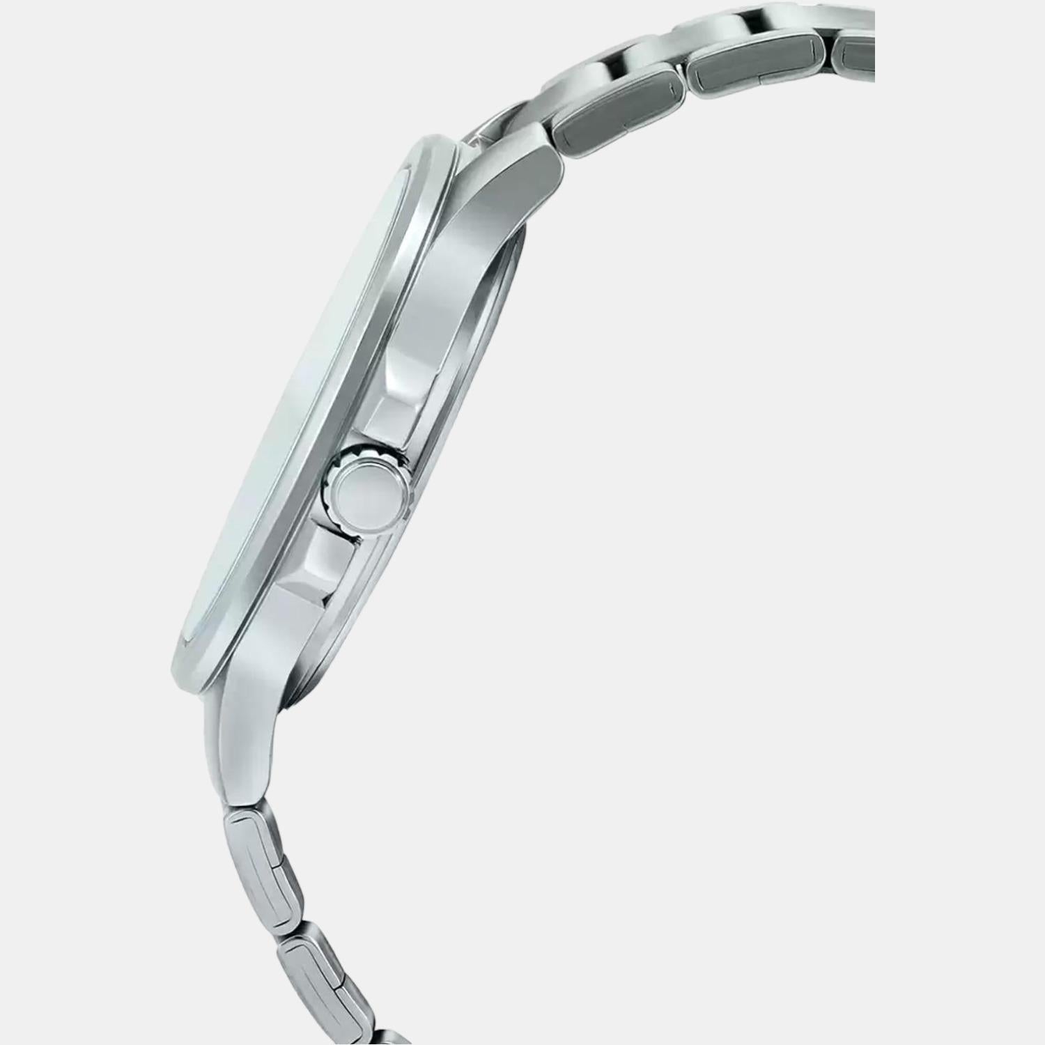 Casio Men Round Silver watch