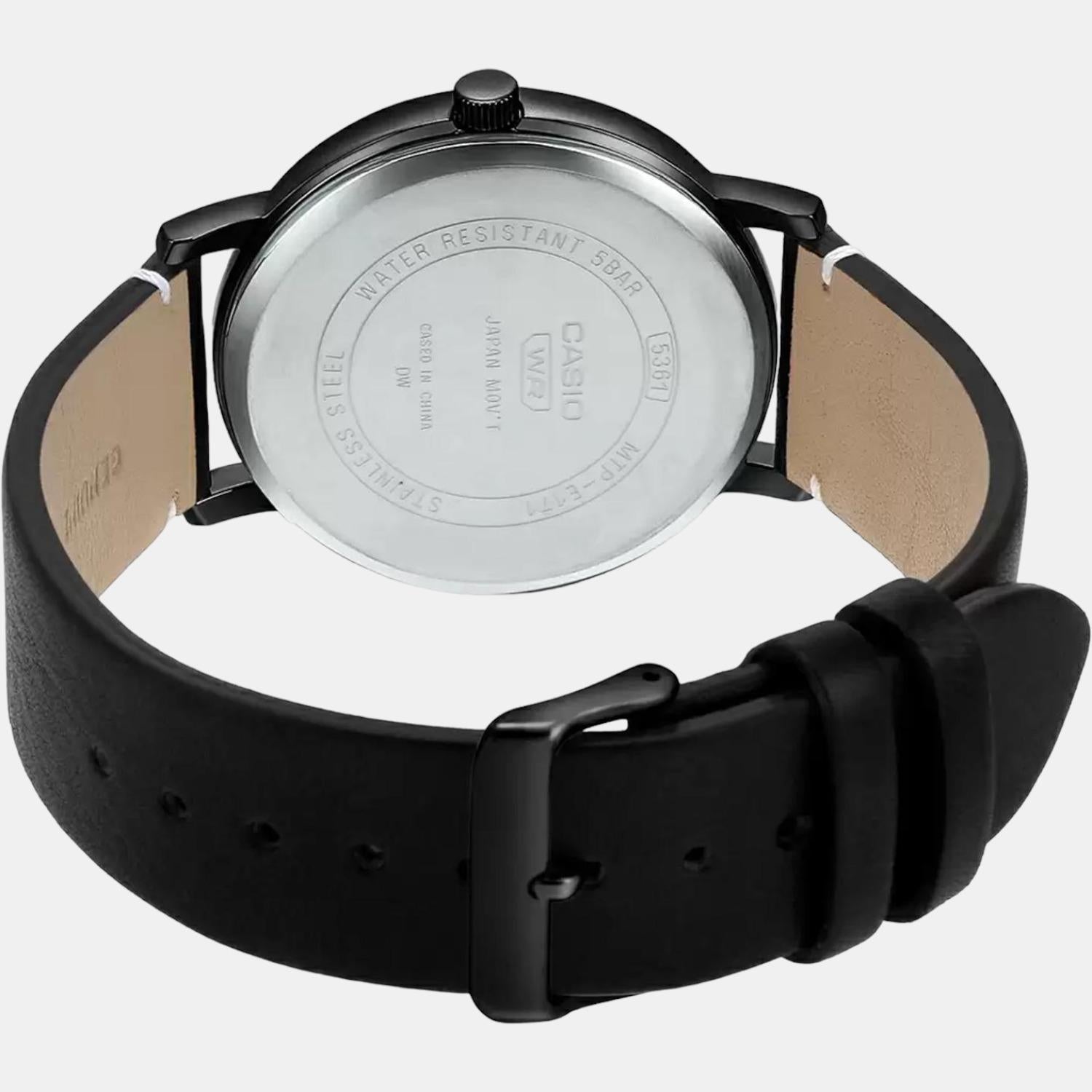 Casio Leather Black watch