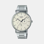 Casio Round Silver Chronograph watch