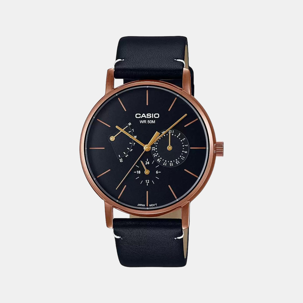 Casio Round Rose Gold Chronograph watch