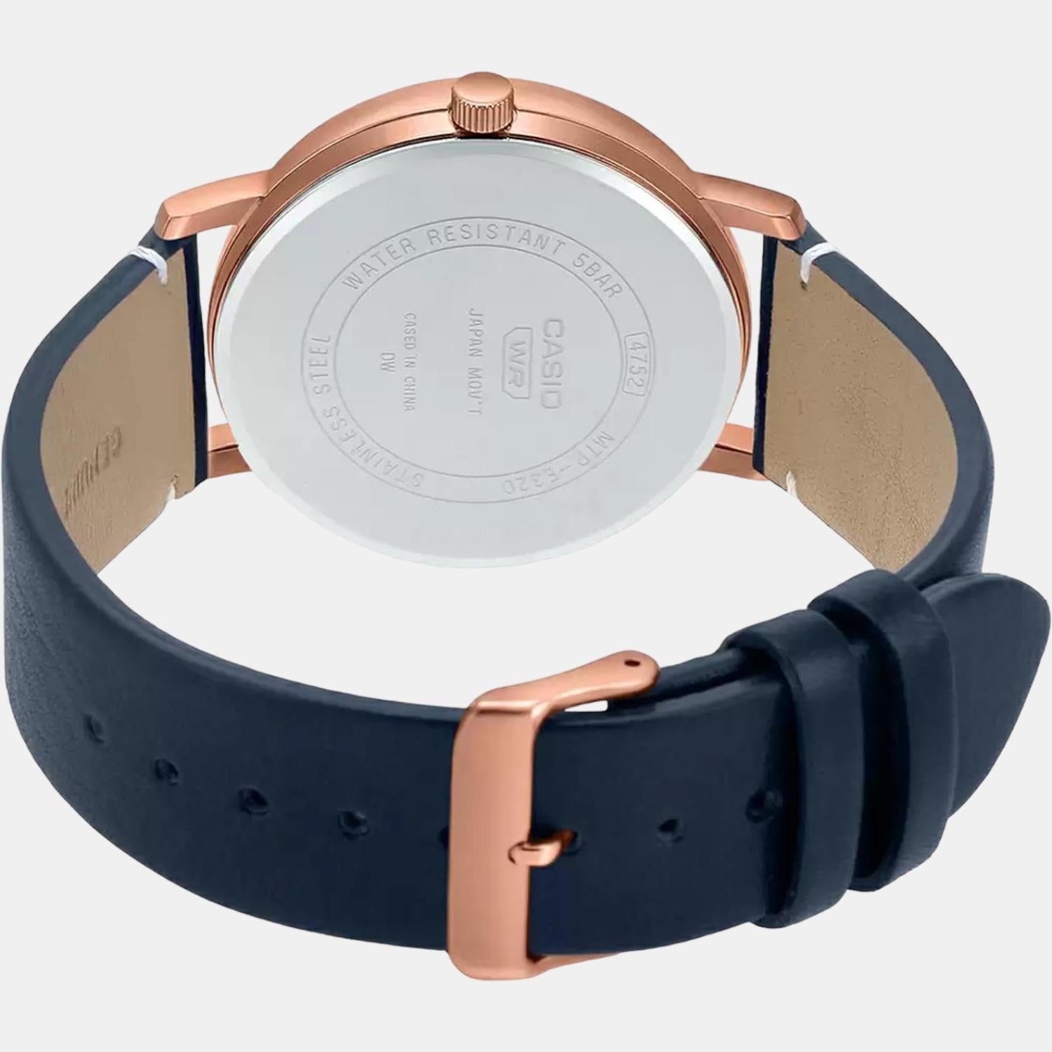 Casio Leather Blue watch