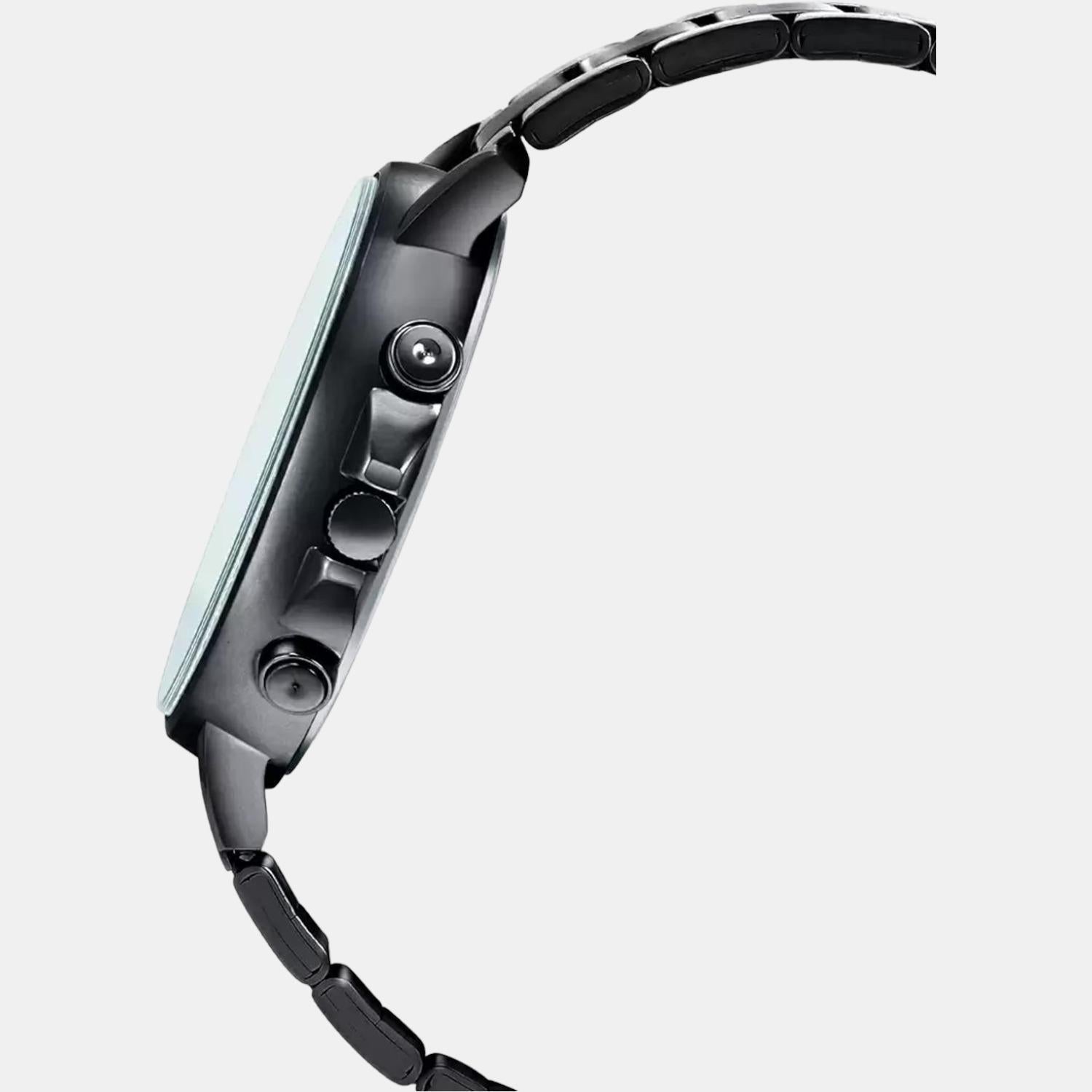 Casio Men Round Black watch