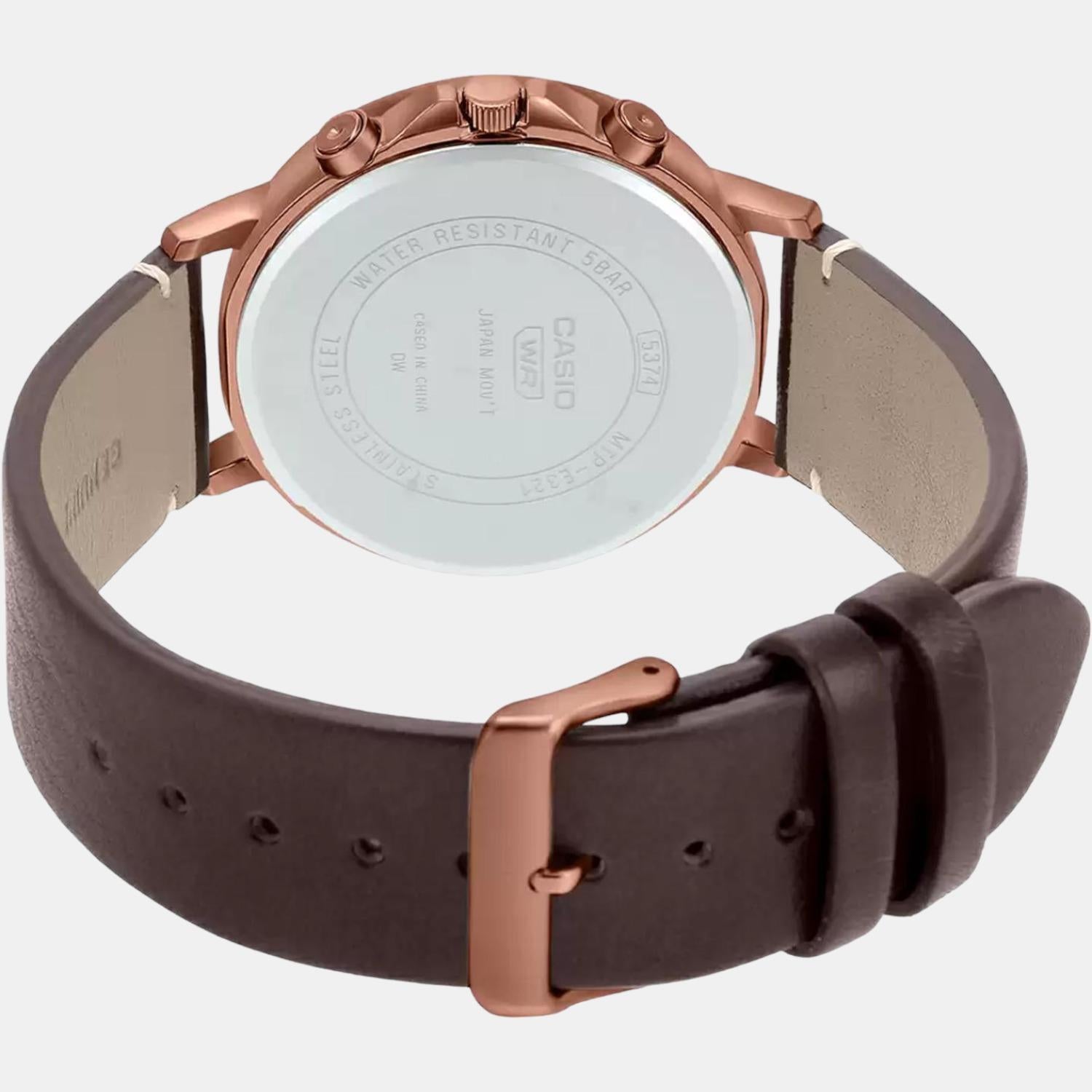 Casio Leather White watch