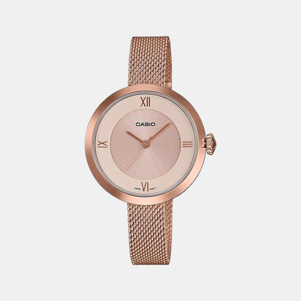 Casio Round Rose Gold Analog watch