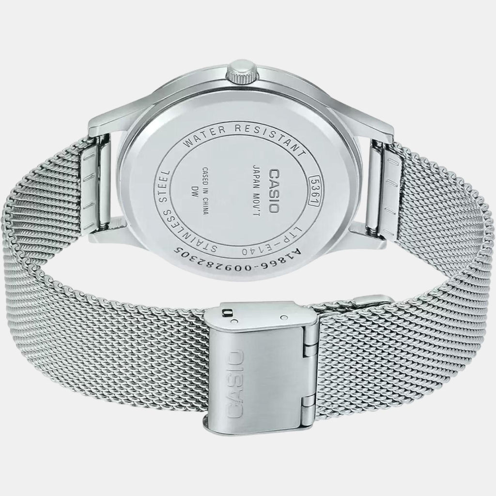 Casio Women Round Silver watch
