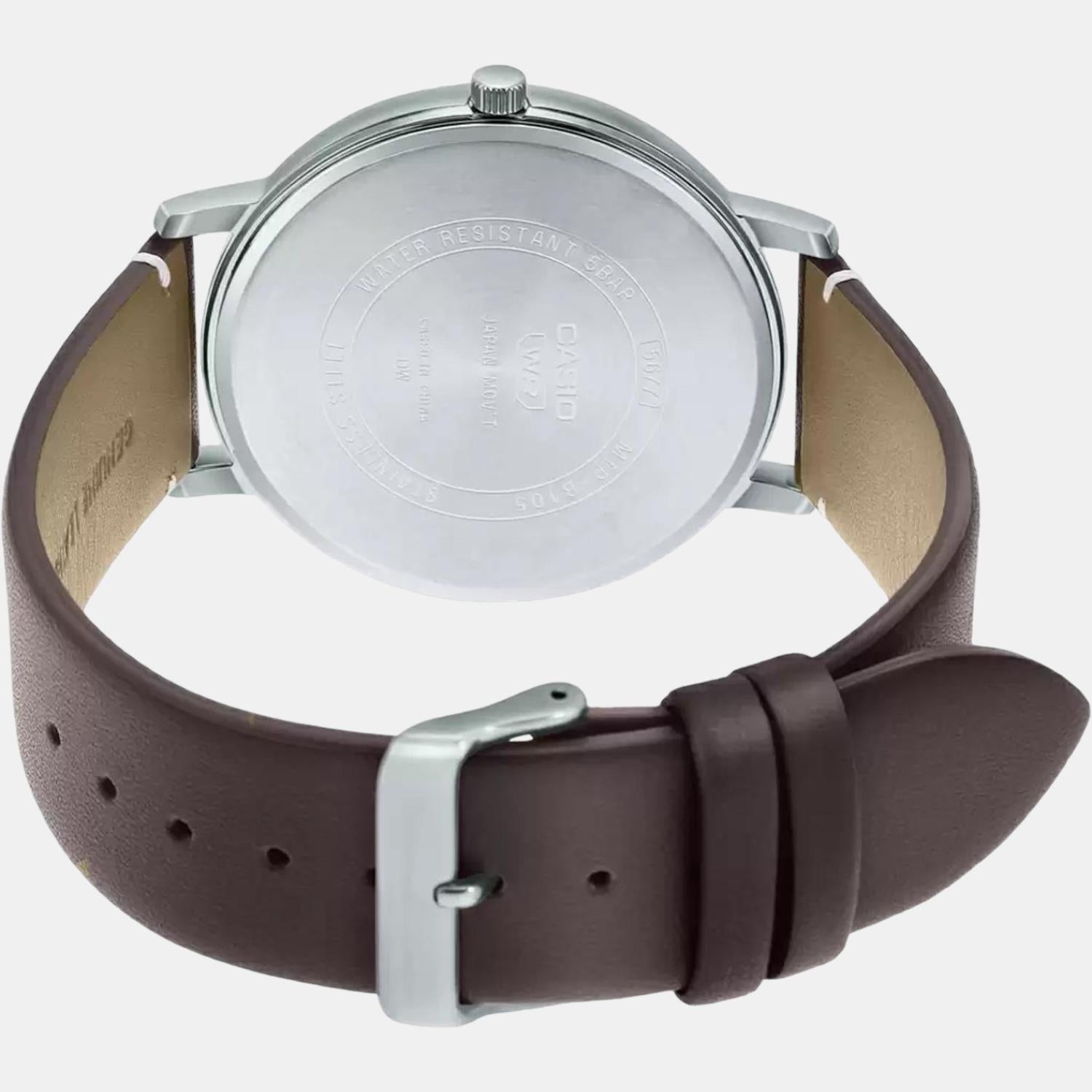 Casio Leather Yellow watch