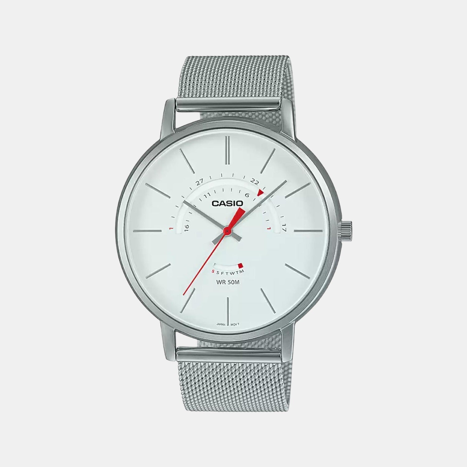 Casio white face online watch