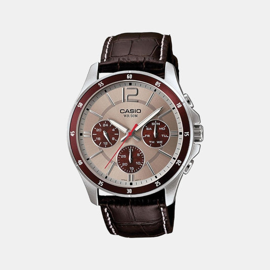 Enticer Male Chronograph Leather Watch A1886