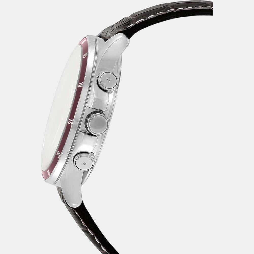 Casio Men Round Beige watch