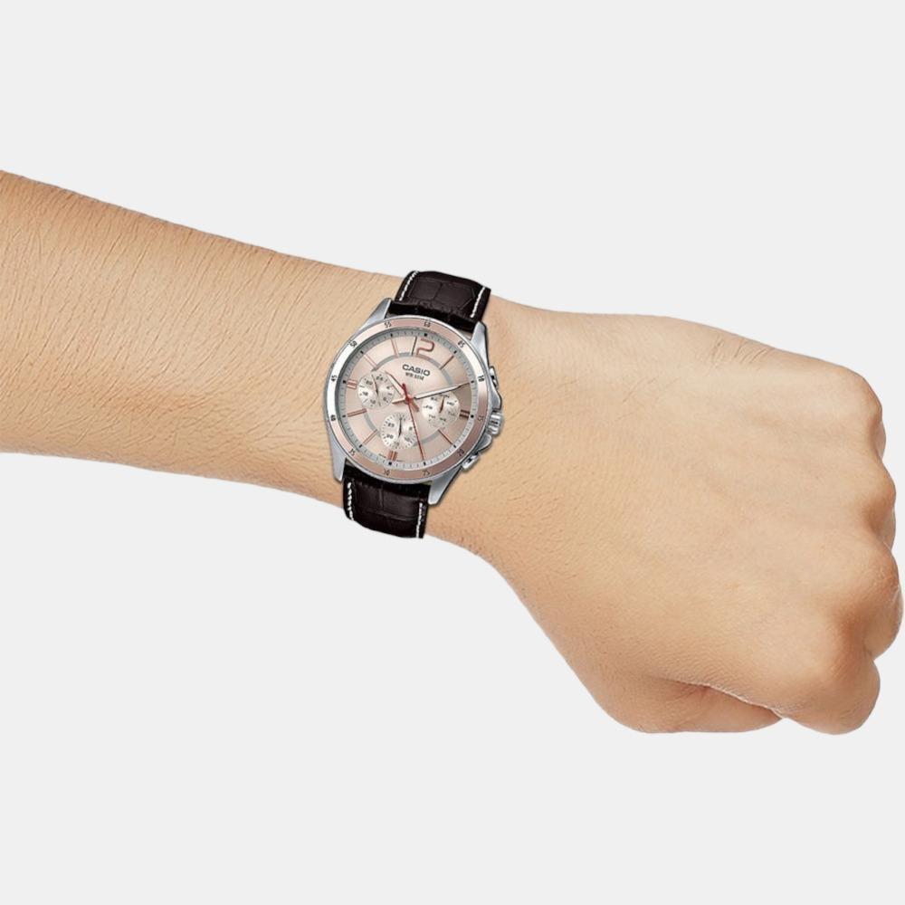 Casio Leather Rose Gold watch