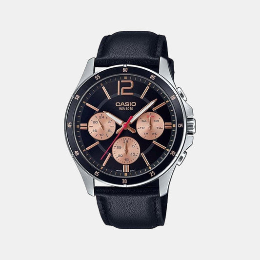 Enticer Male Chronograph Leather Watch A1888