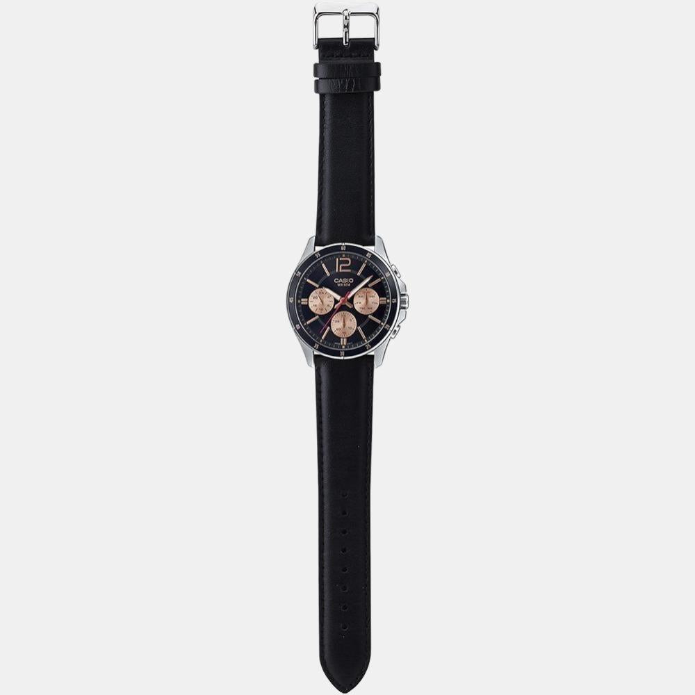 Casio Round Quartz Chronograph Men watch