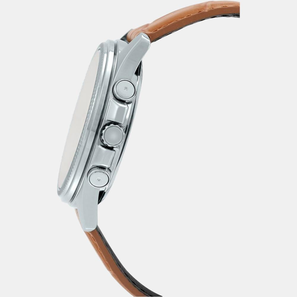 Casio Men Round Silver watch