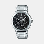 Casio Round Black Chronograph watch