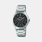 Casio Round Black Chronograph watch