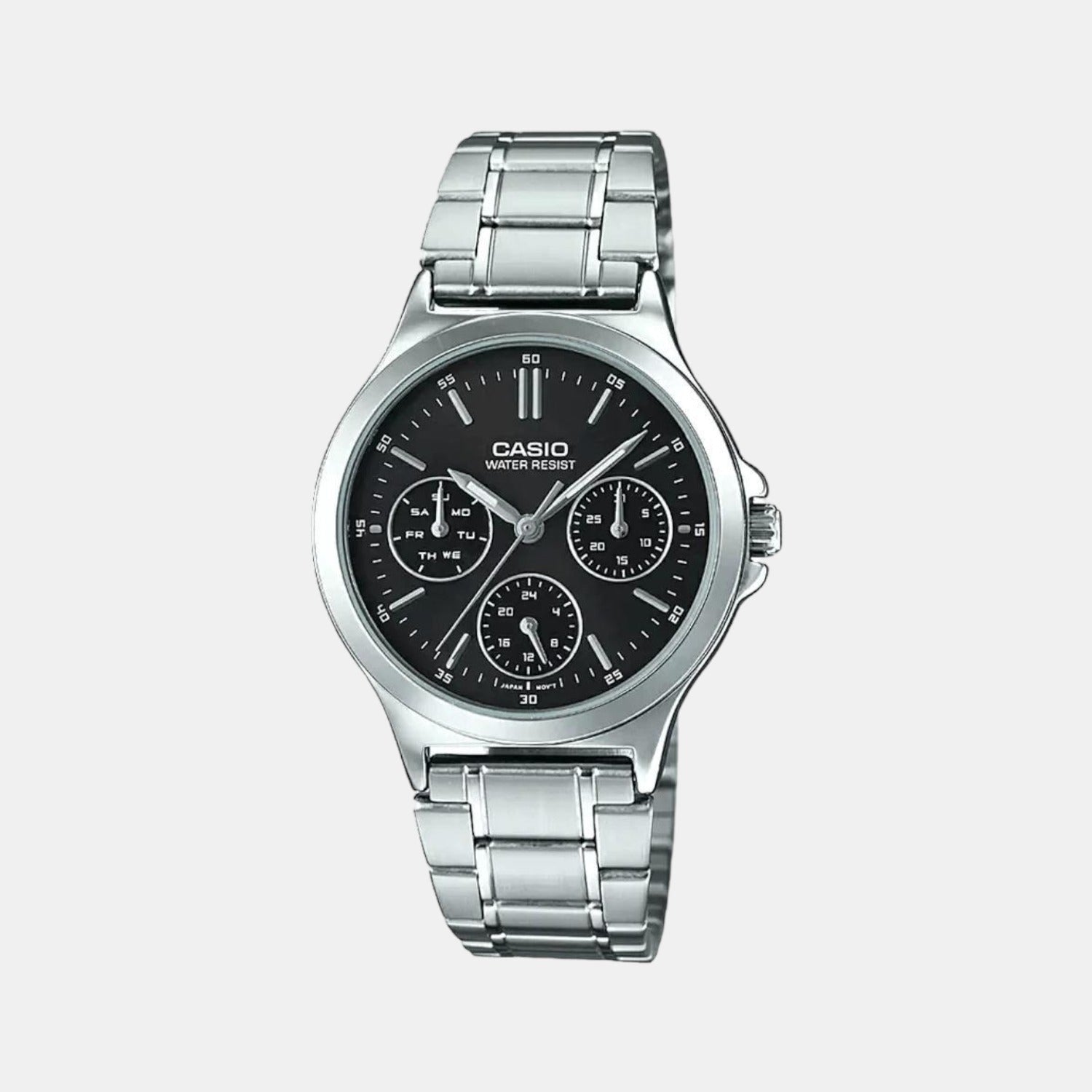 Casio Round Black Chronograph watch