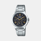 Casio Round Black Chronograph watch