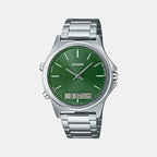 Casio Round Green Analog watch