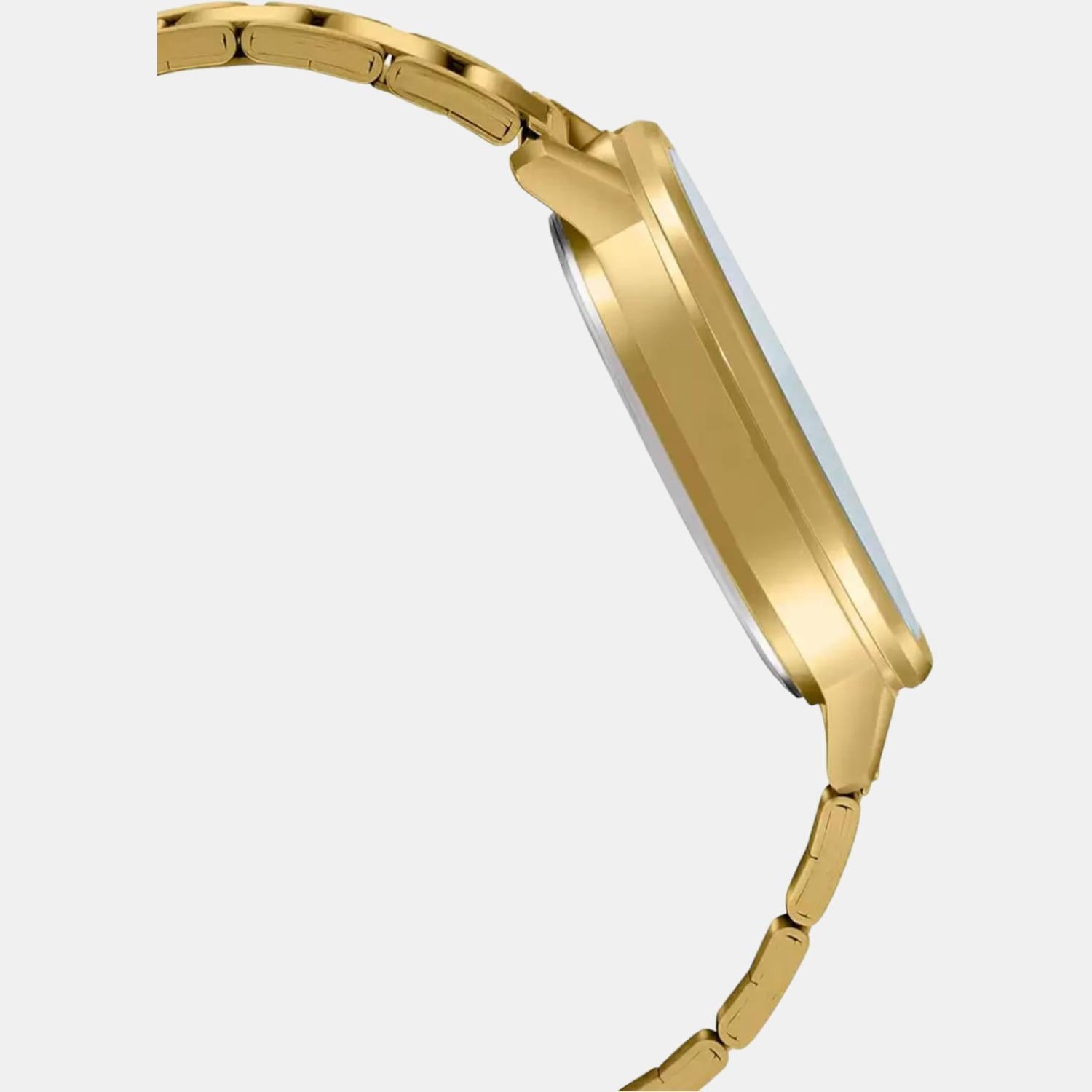 Casio Women Round Gold watch