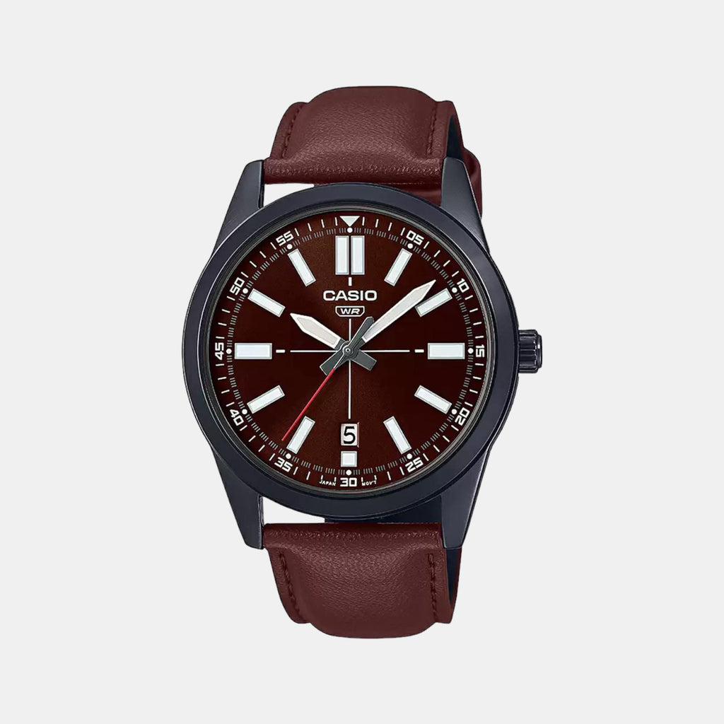 Casio Round Brown Analog watch