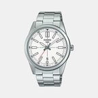 Casio Round White Analog watch