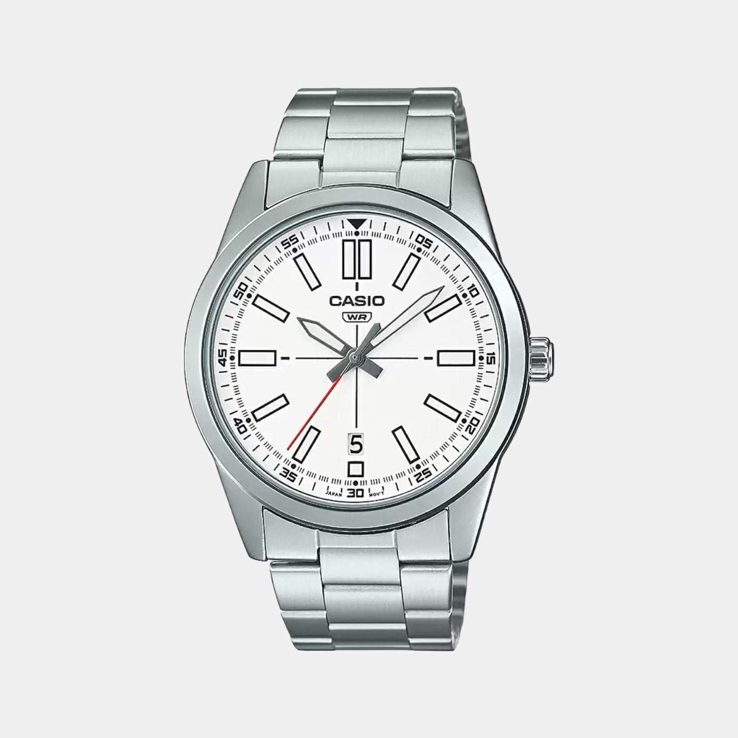 Casio Round White Analog watch