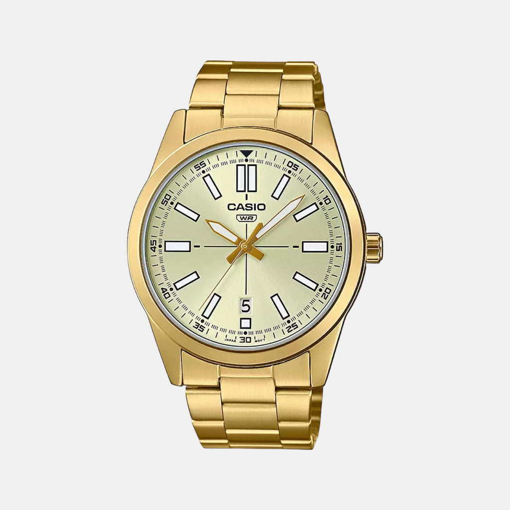 Casio Round White Analog watch