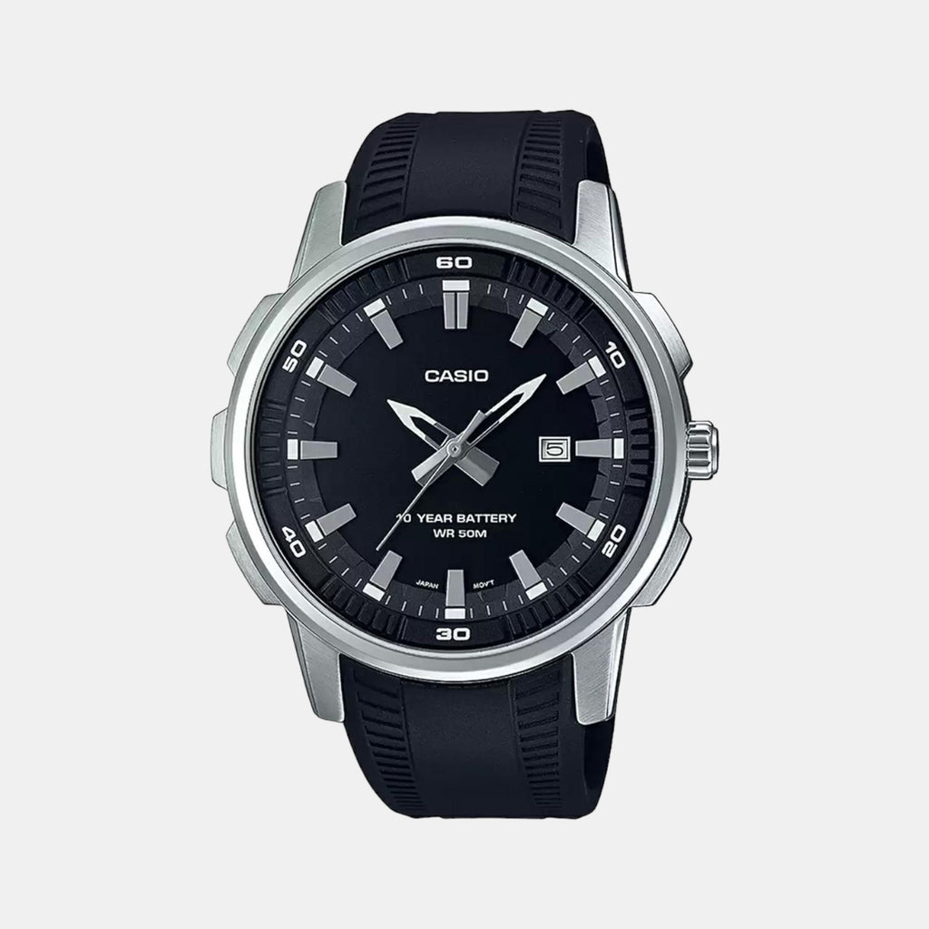 Casio Round Black Chronograph watch