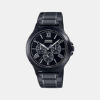 Casio Round Black Chronograph watch