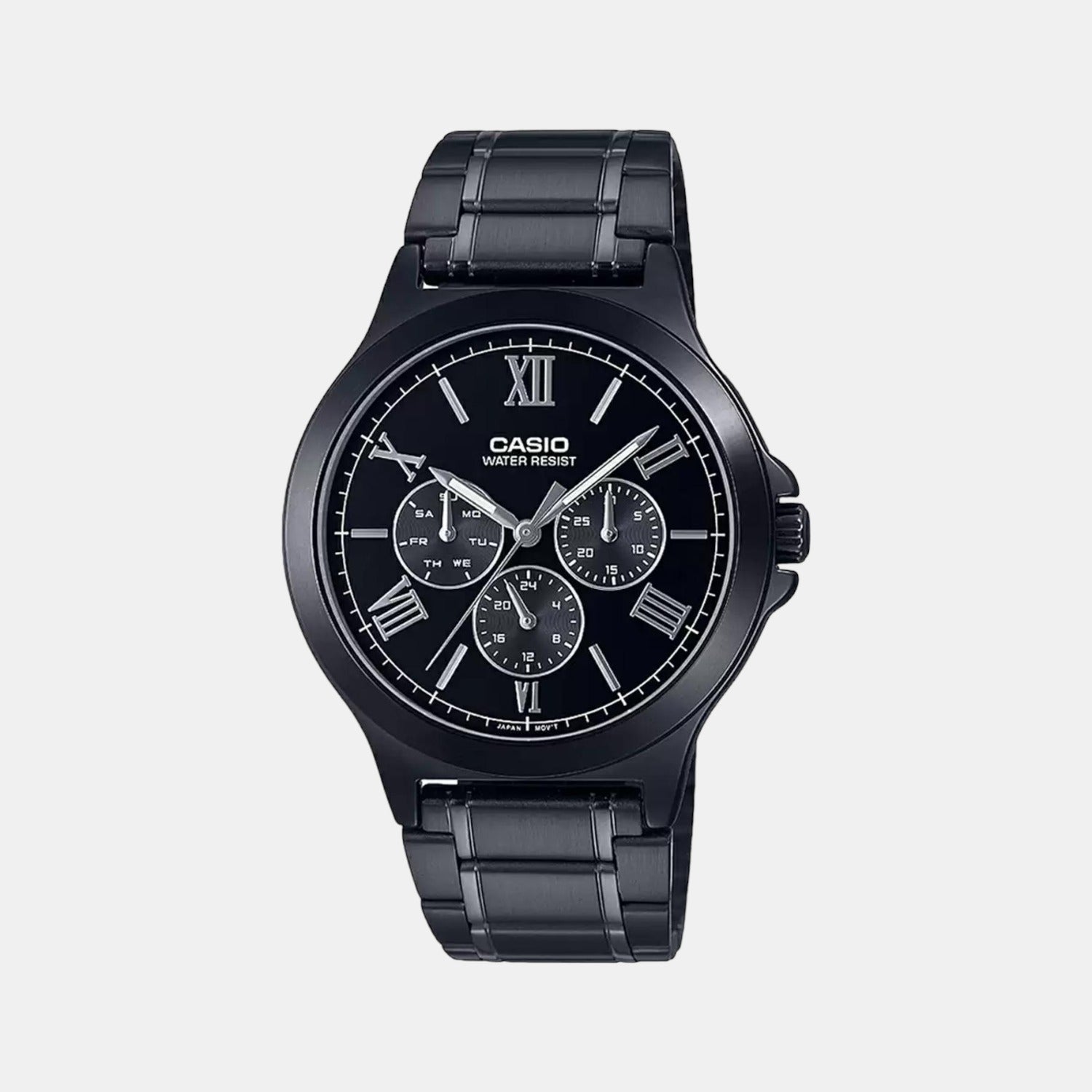 Casio Round Black Chronograph watch