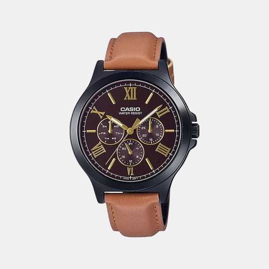 Enticer Male Chronograph Leather Watch A1971