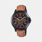 Casio Round Black Chronograph watch
