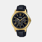 Casio Round Black Chronograph watch