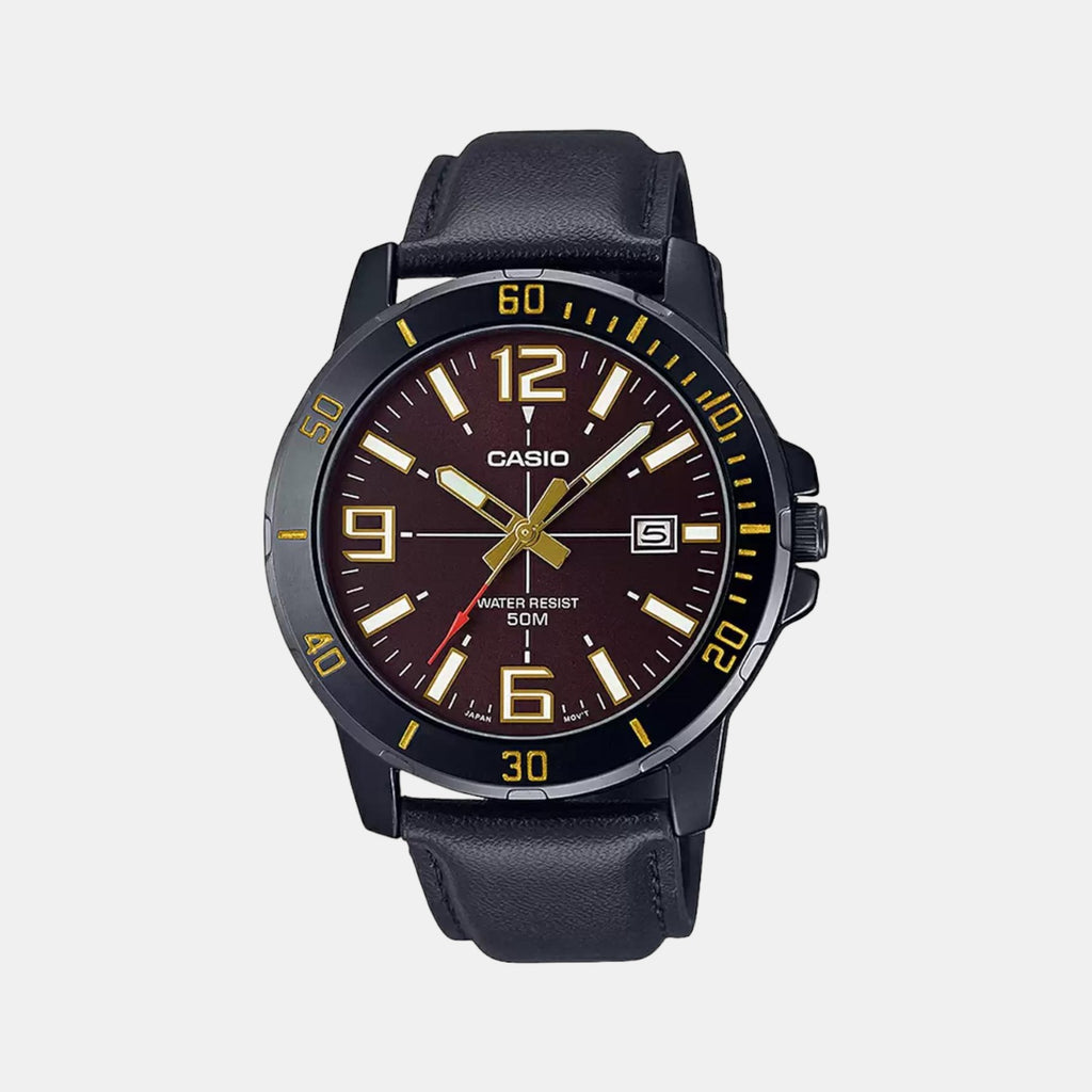 Casio Round Brown Analog watch