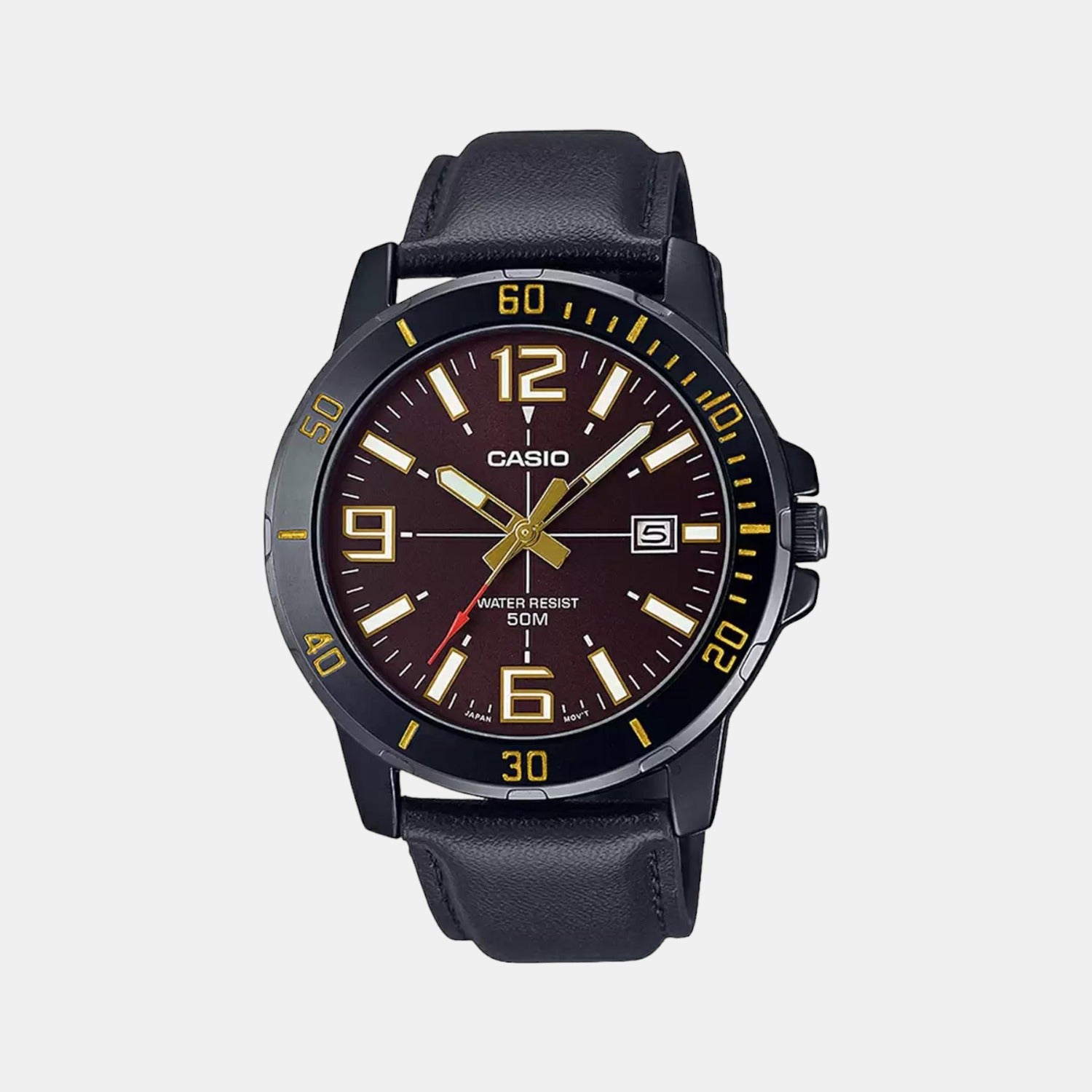 Casio Round Brown Analog watch