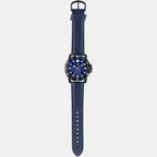 Casio Leather Blue watch