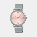 Casio Round Pink Analog watch