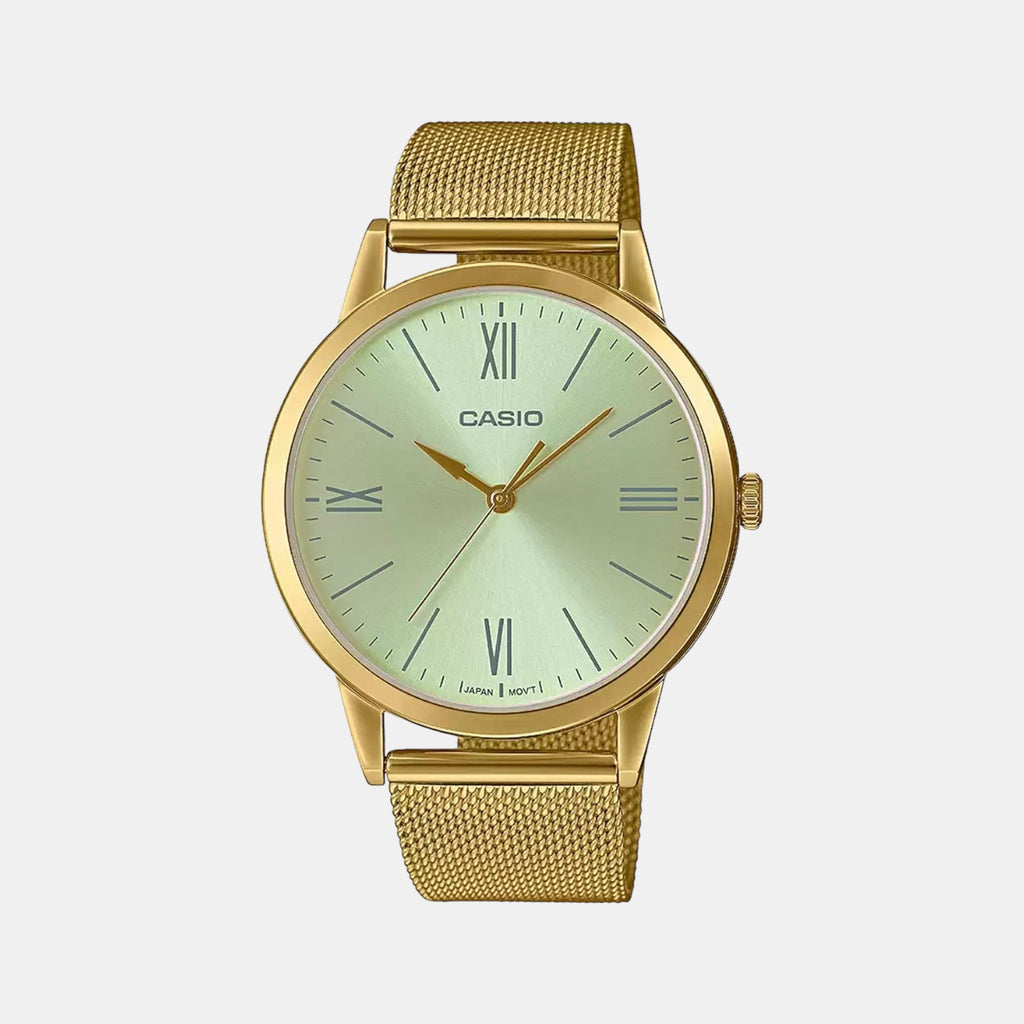 Casio Round White Analog watch