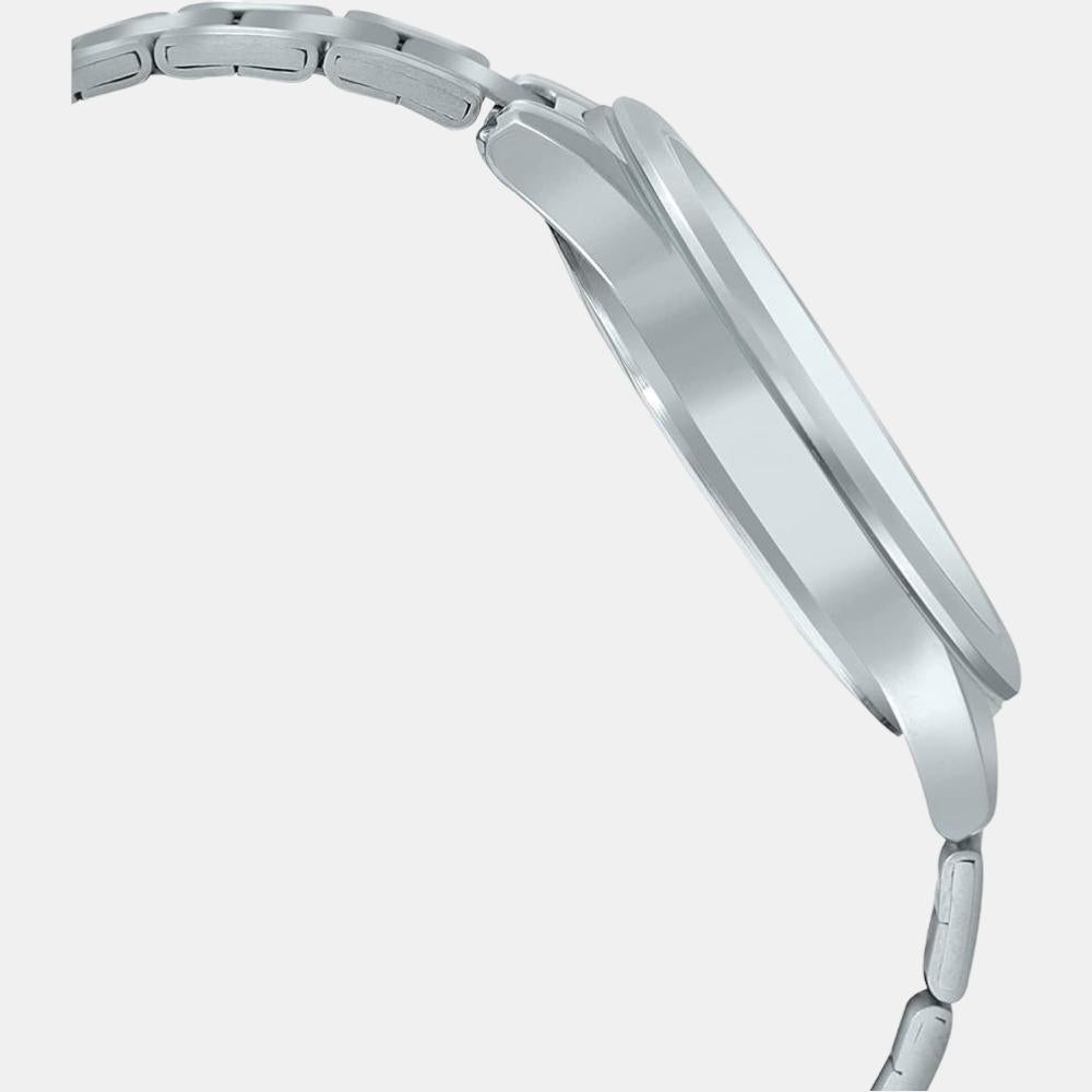 Casio Men Round Silver watch