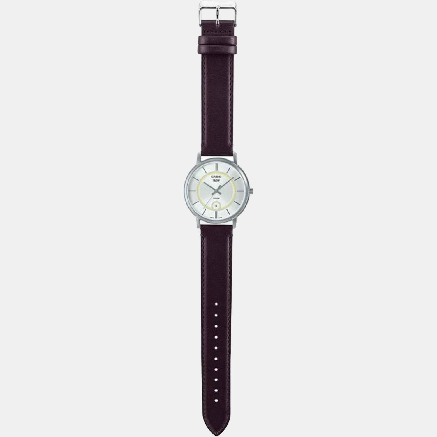 Casio Leather White watch