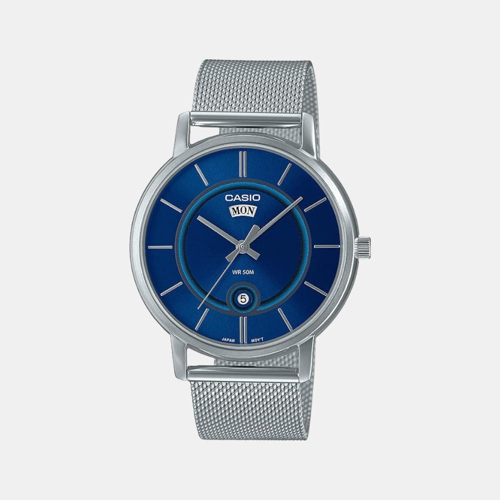 Casio Round Blue Analog watch
