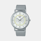 Casio Round White Analog watch