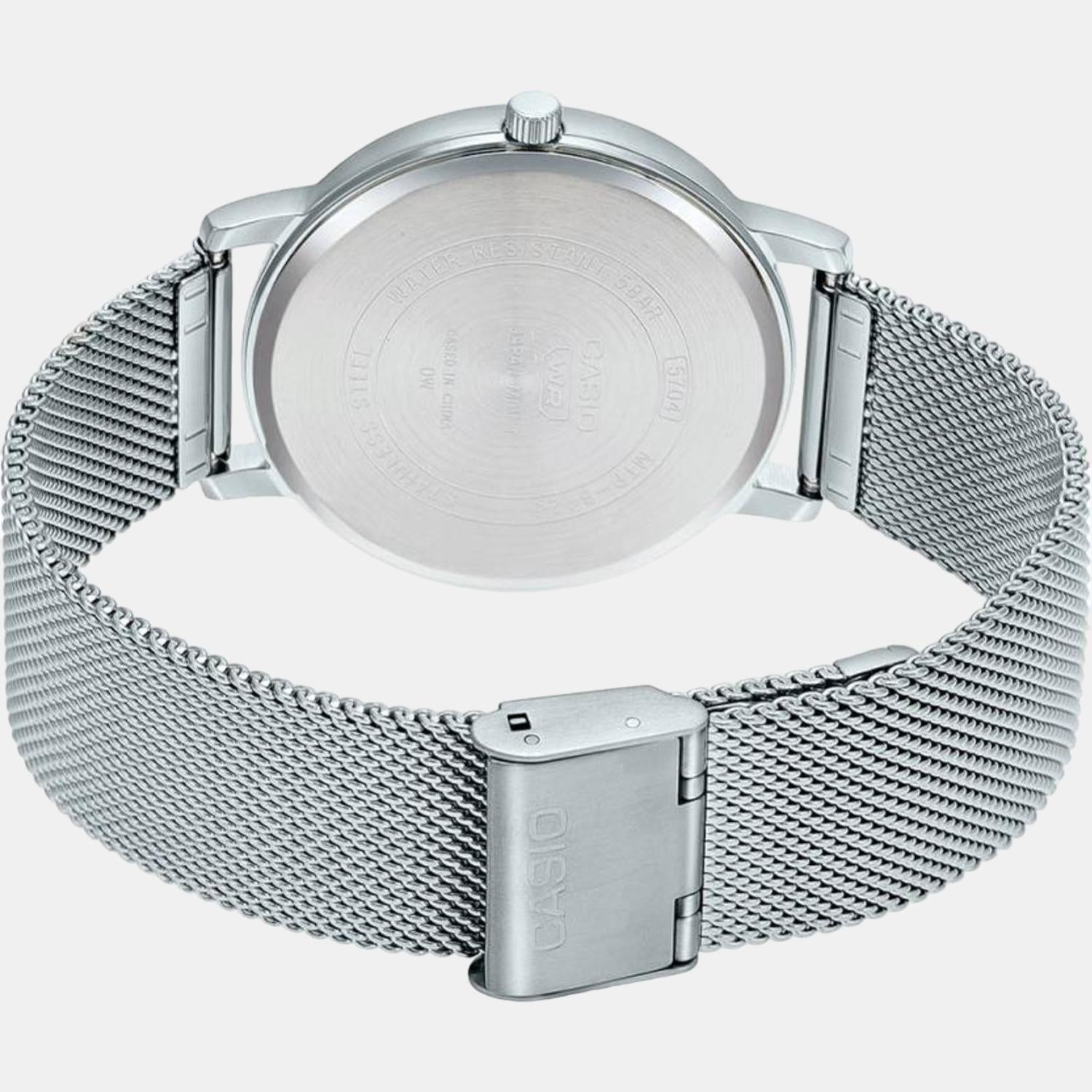 Casio Men Round White watch